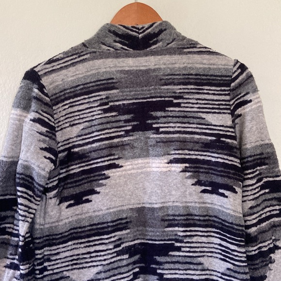 Lucky Brand Aztec Southwestern Print Long Sleeve Open Wrap Cardigan Women’s S - Picture 6 of 10
